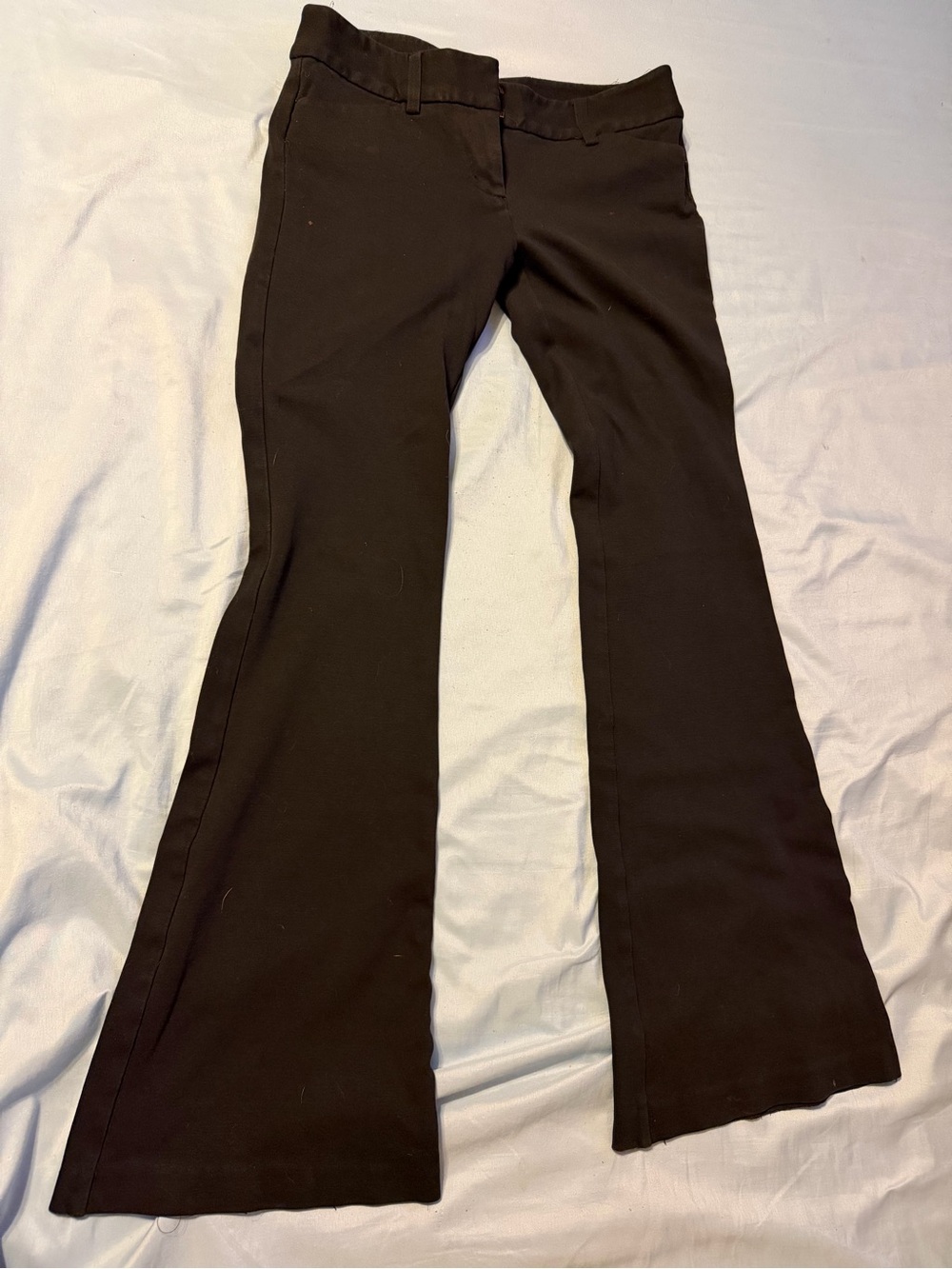 Women’s Black Flare Pants -low rise